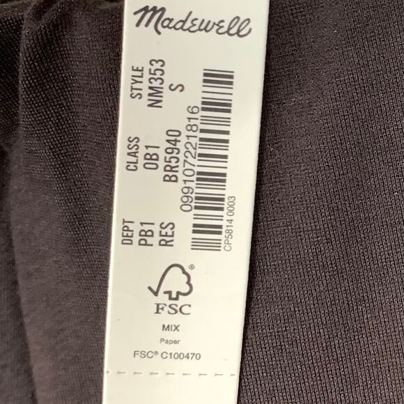 Madewell Womens Ponte Stirrup Leggings Fitted Roasted Espresso Brown Size Small - Picture 6 of 11